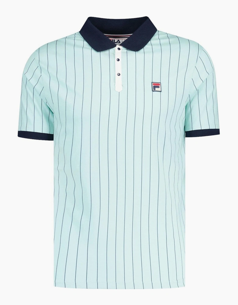 BB1 Classic Striped Polo Shirt Surf Spray/Navy/White