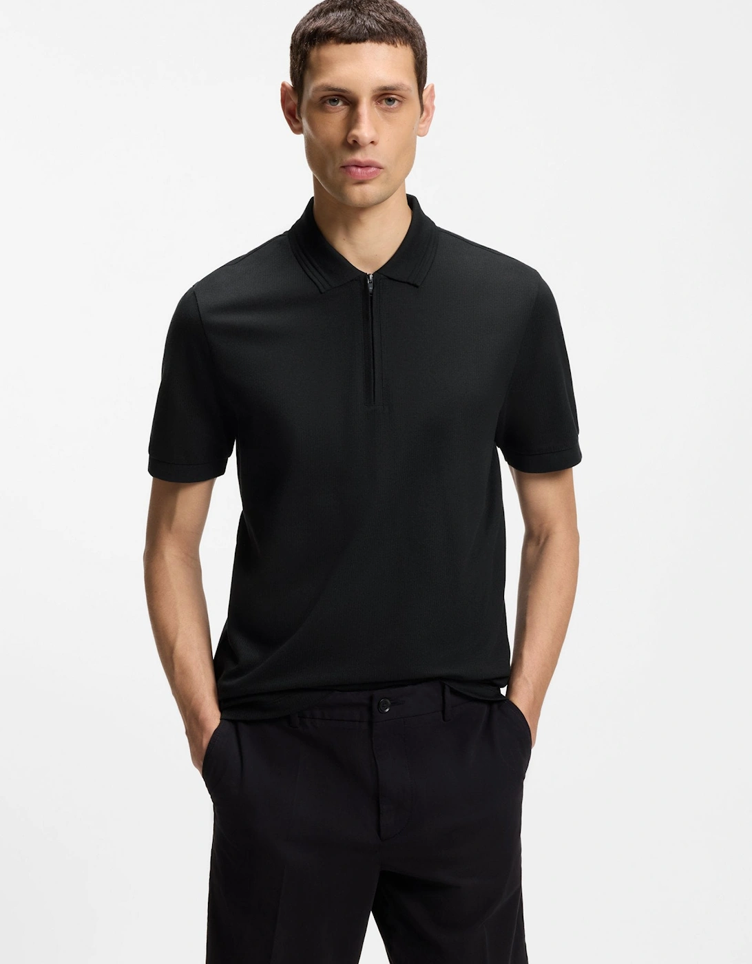 BOSS Black H Paras 70 Polo Shirt S1-26 001 Black