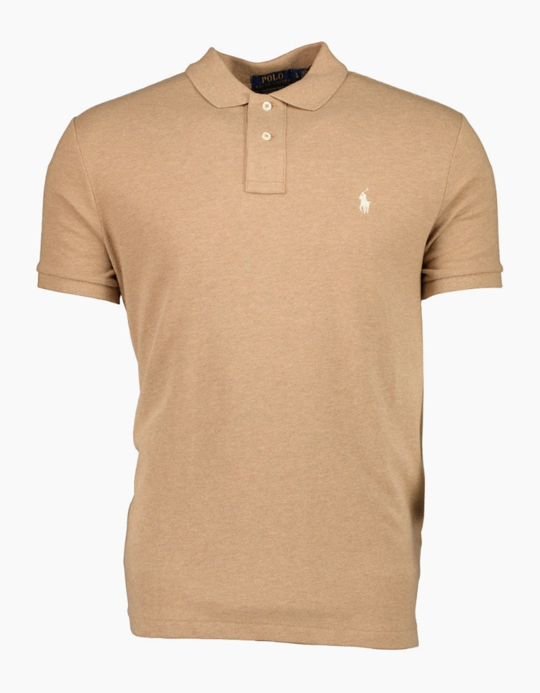 Mesh Cotton Logo Polo Shirt