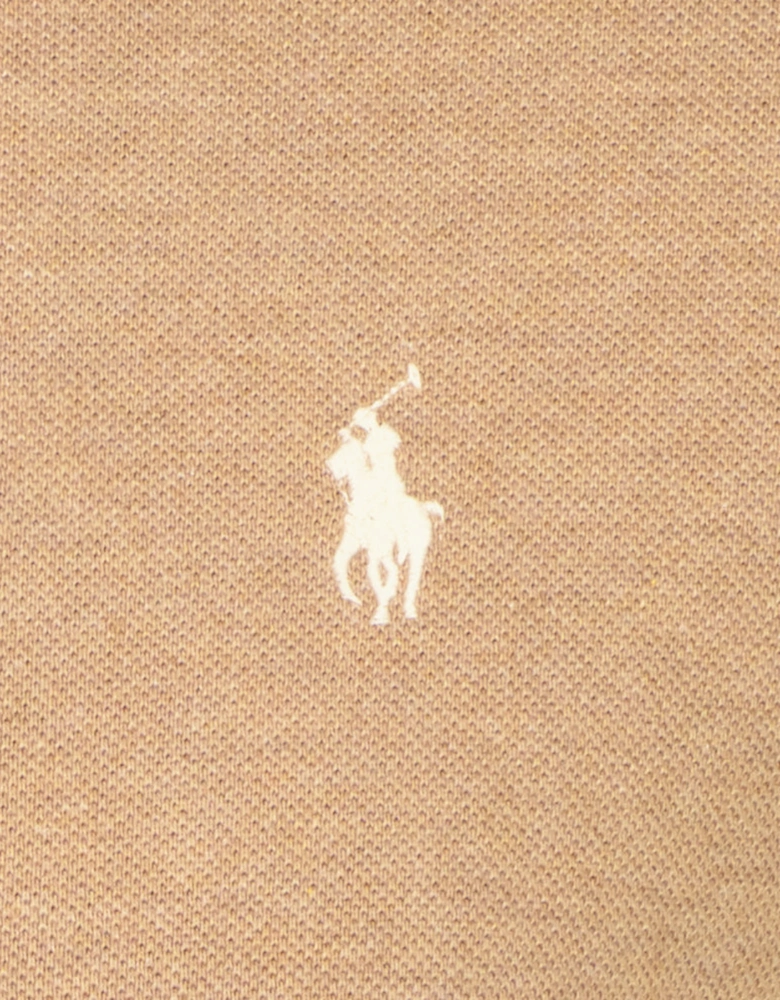 Mesh Cotton Logo Polo Shirt