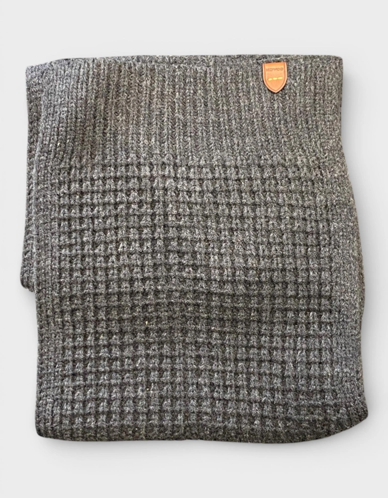 Waffle Beanie Hat, Scarf & Glove Set Charcoal