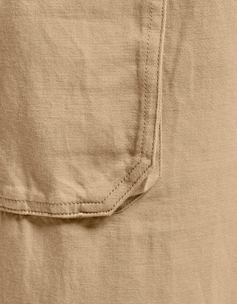 Straight Leg Linen Blend Trousers