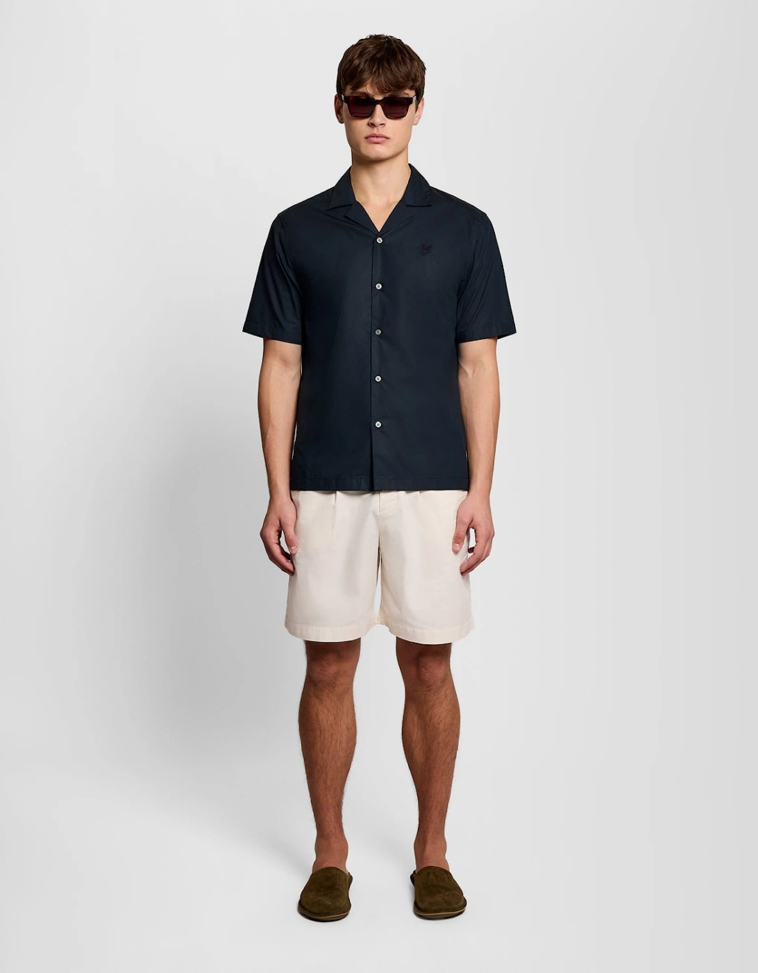 Revere Collar Poplin Shirt