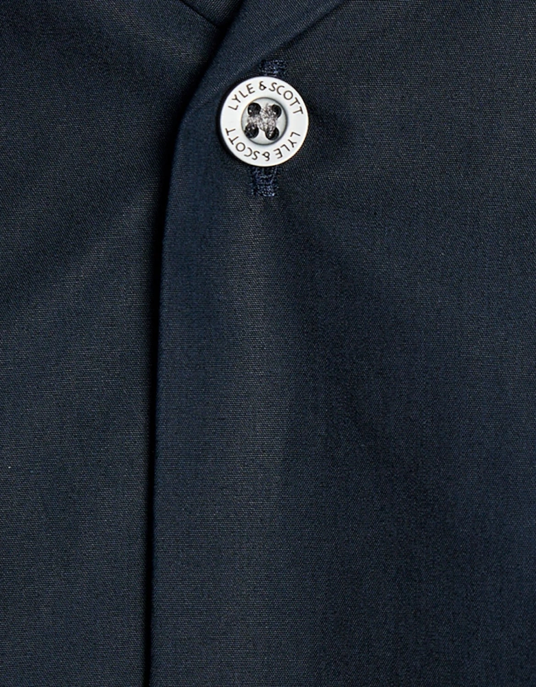 Revere Collar Poplin Shirt
