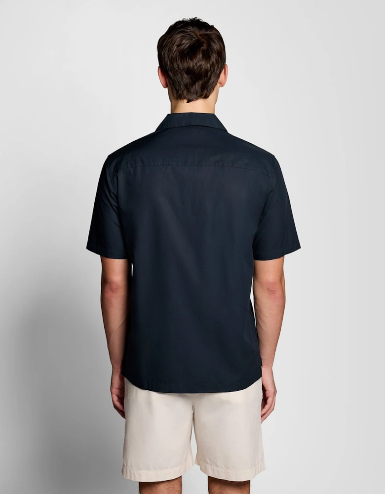 Revere Collar Poplin Shirt