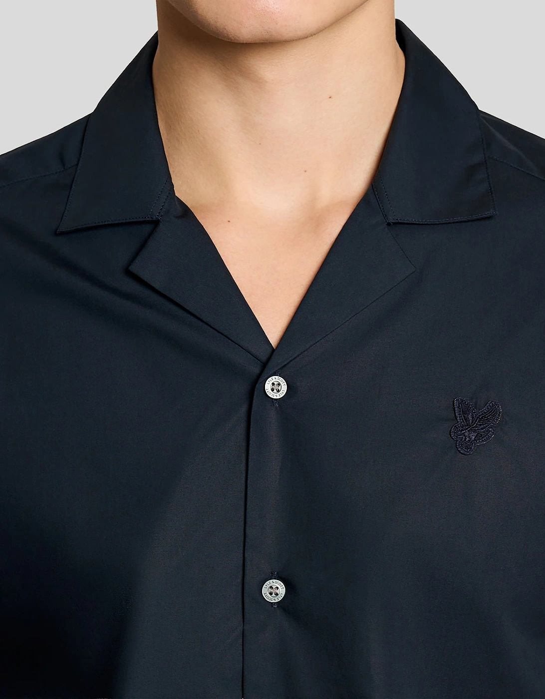 Revere Collar Poplin Shirt