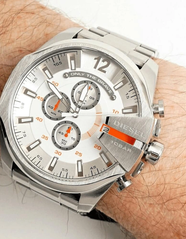 DZ4328 Mega Chief Chronograph Silver Dial Men's Watch