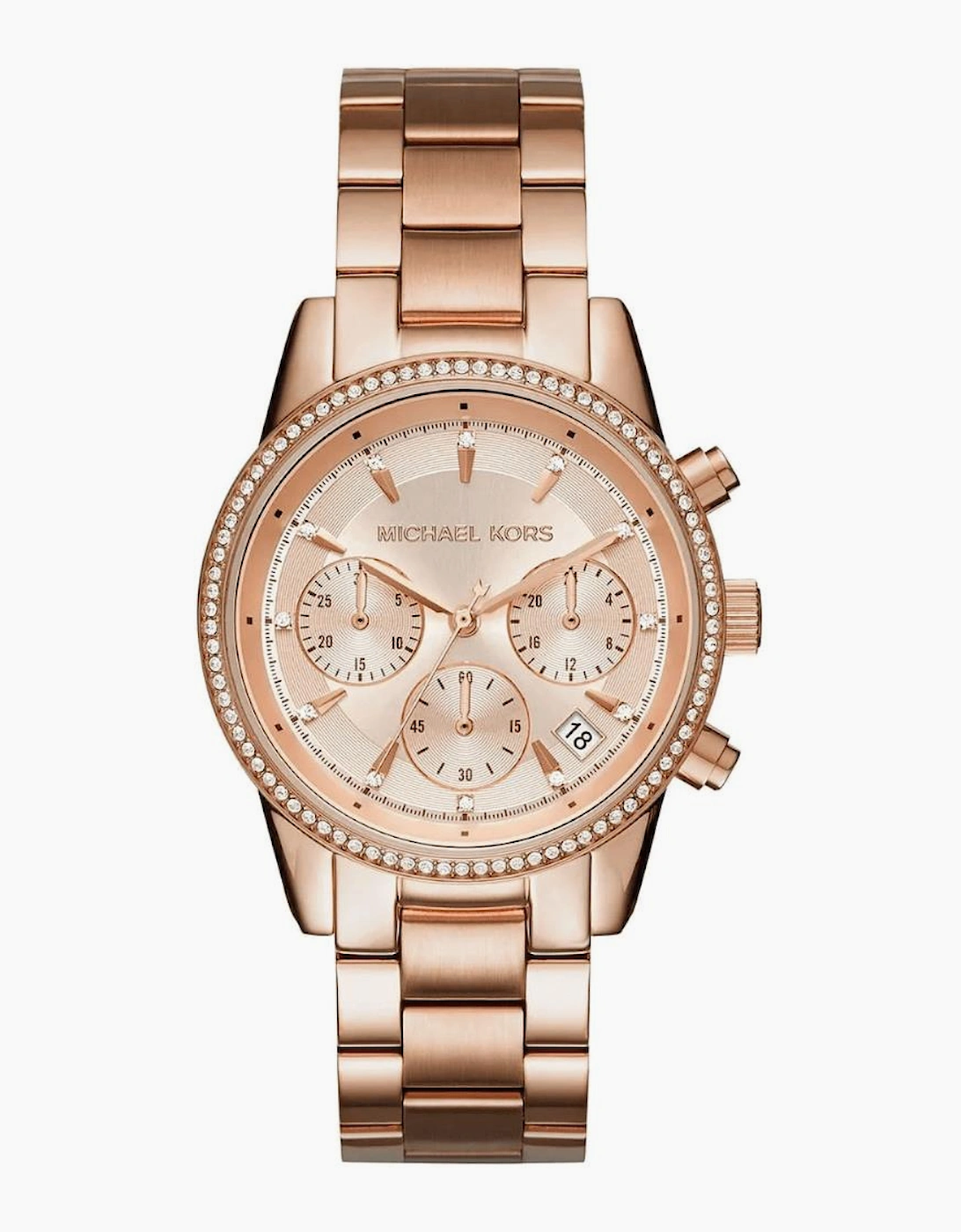 Michael Kors Women's Michael Kors MK6357 Ritz Chronograph Ladies Watch - Brown