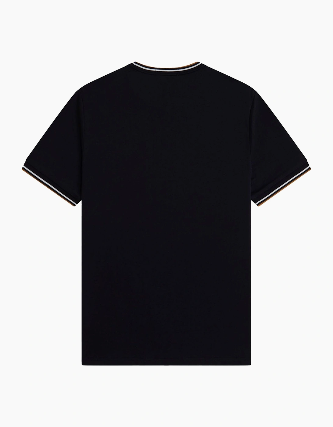 Twin Tipped T-Shirt Black/Ecru/Dark Caramel