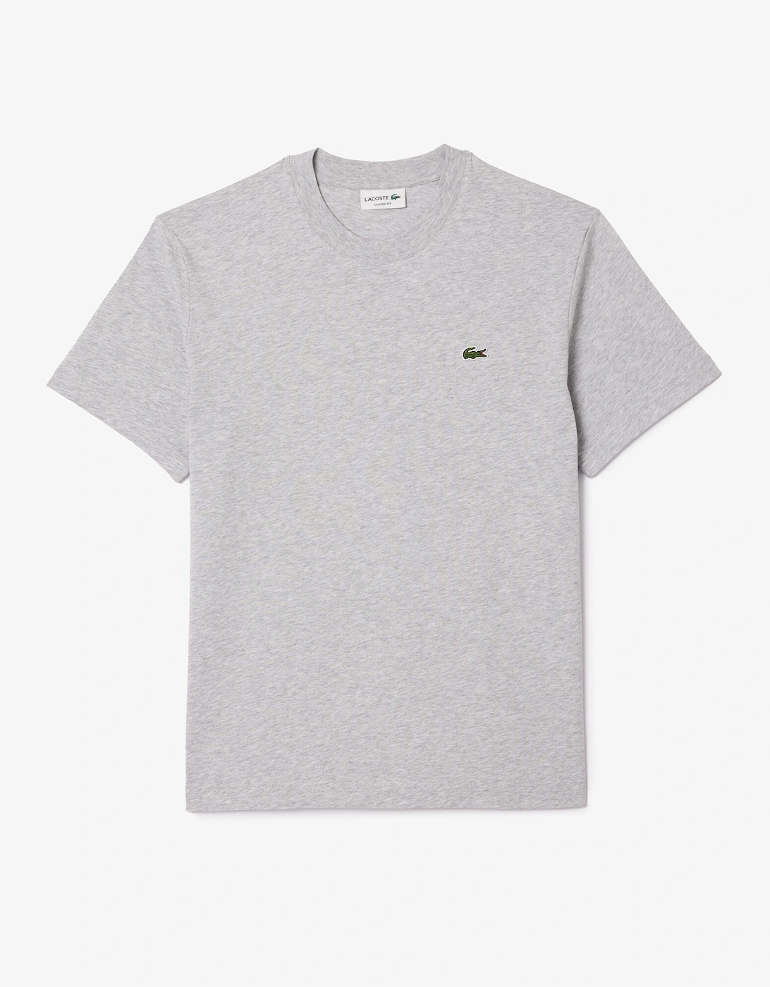 Lacoste Men's Grey Classic Fit Cotton Jersey T-Shirt - Silver Chine Cca  40 L