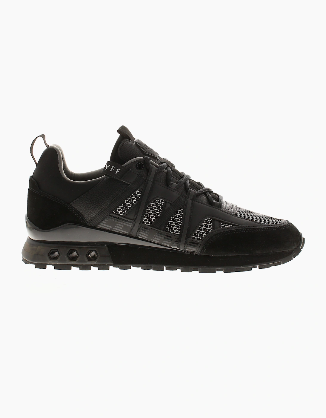 Mens Trainers Fearia Futura Lace Up black UK Size