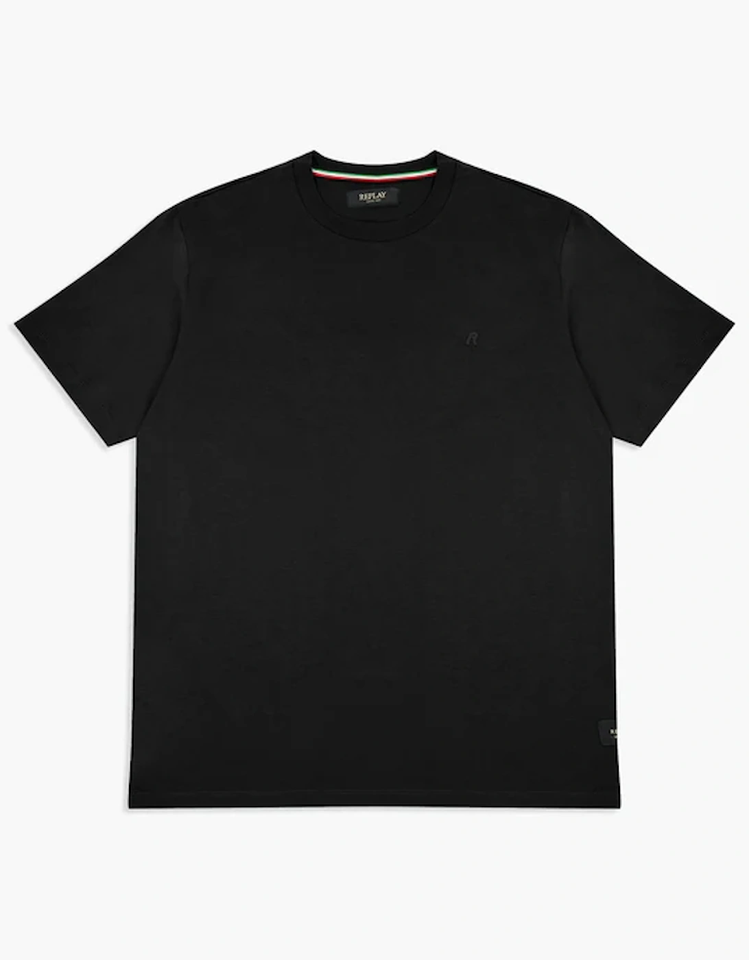Crew-Neck Jersey T-Shirt - Black, 10 of 9