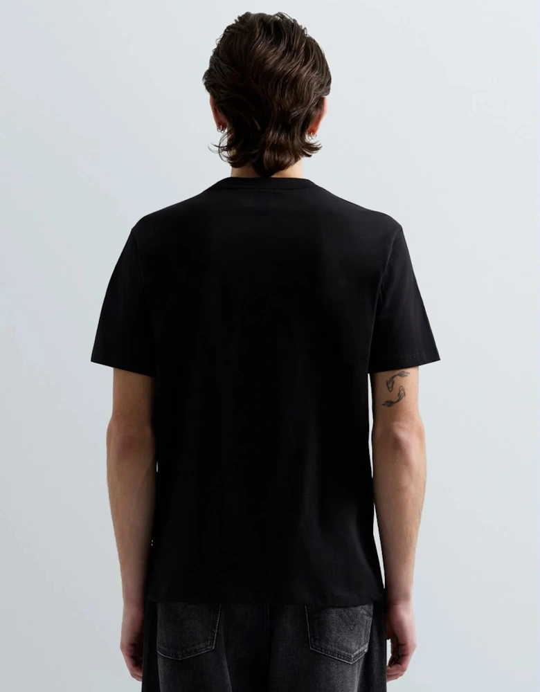 Crew-Neck Jersey T-Shirt - Black
