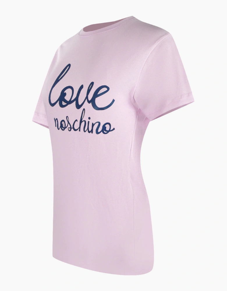 Cursive Logo Pink T-Shirt