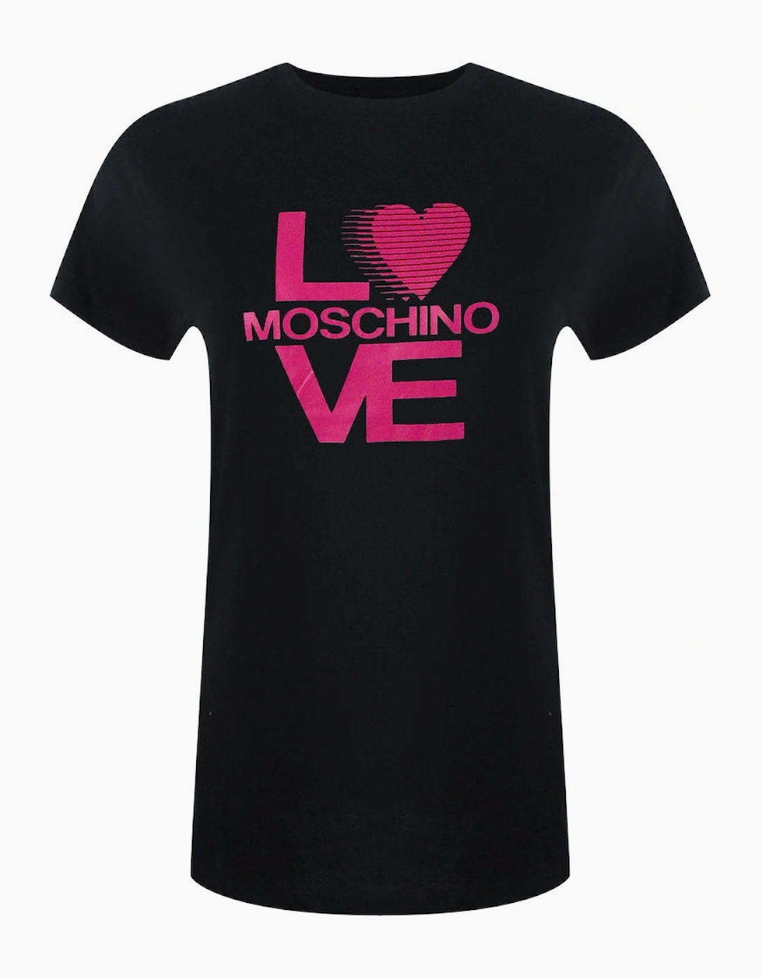 Love Moschino Women's Black Bold Logo T-Shirt  14 L
