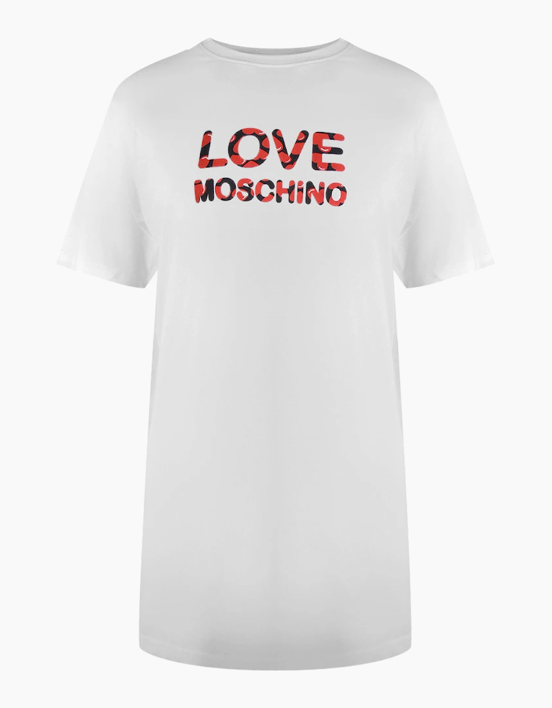 Love Moschino Women's White Bubble Logo T-Shirt  12 M
