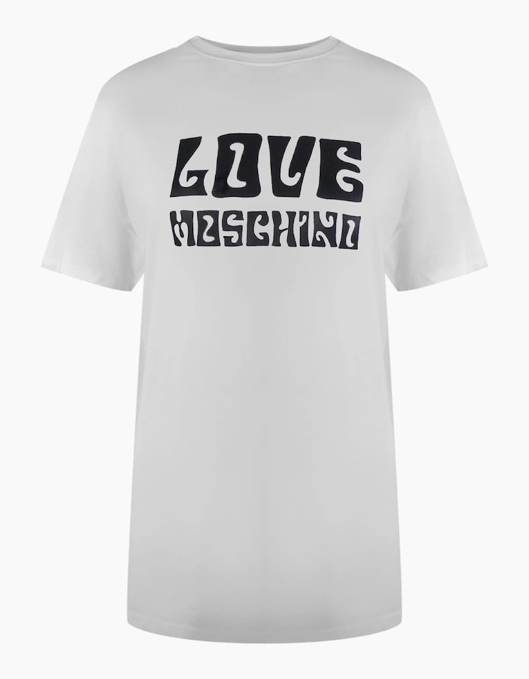 Love Moschino Women's White Bold Logo T-Shirt  12 M