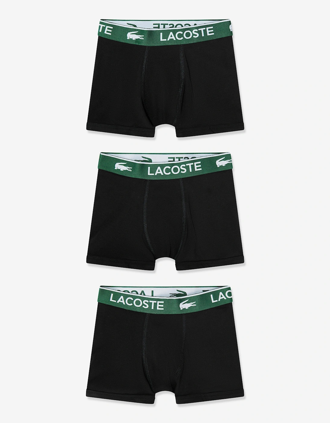 Boys 3 Pack Solid Boxer Shorts Set in Black, 8 of 7