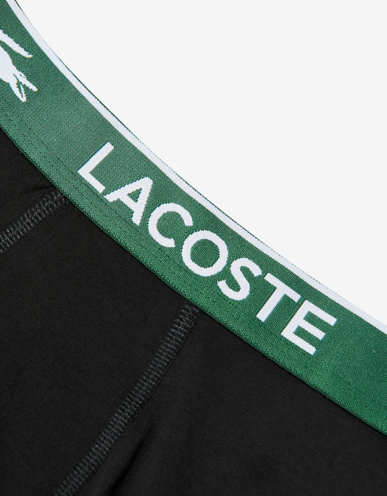 Boys 3 Pack Solid Boxer Shorts Set in Black