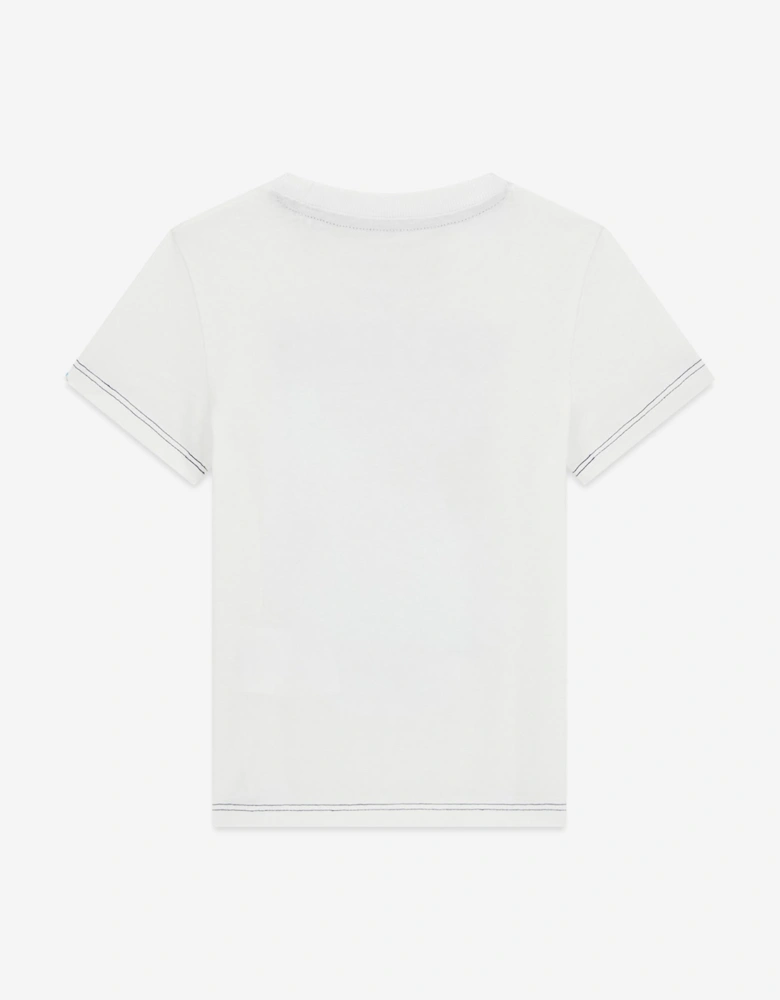 Boys California Print T-Shirt in White