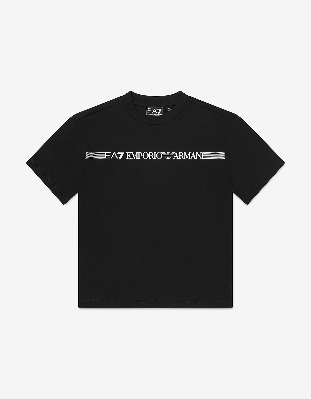 Emporio Armani Boys Extended Logo T-Shirt in Black, 5 of 4