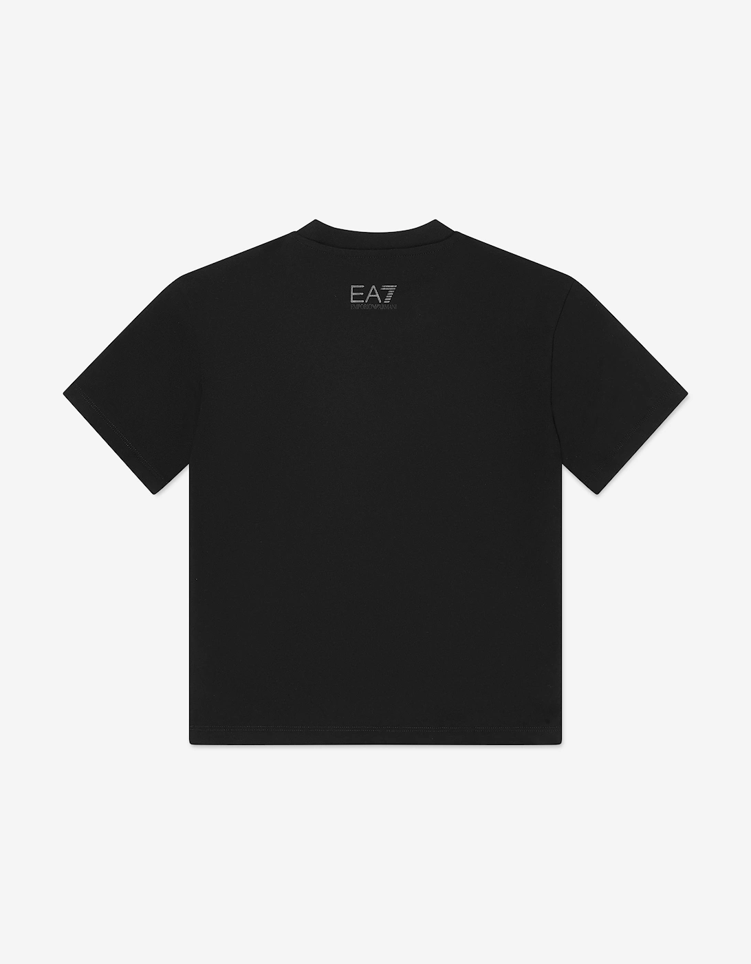 Emporio Armani Boys Extended Logo T-Shirt in Black