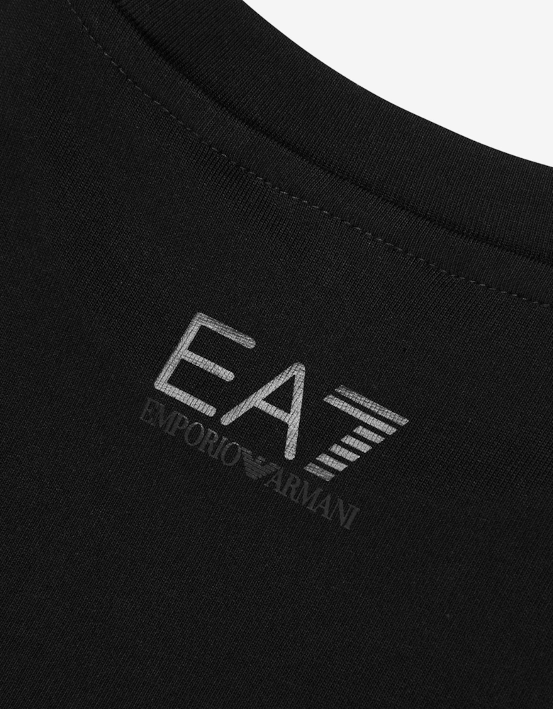 Emporio Armani Boys Extended Logo T-Shirt in Black