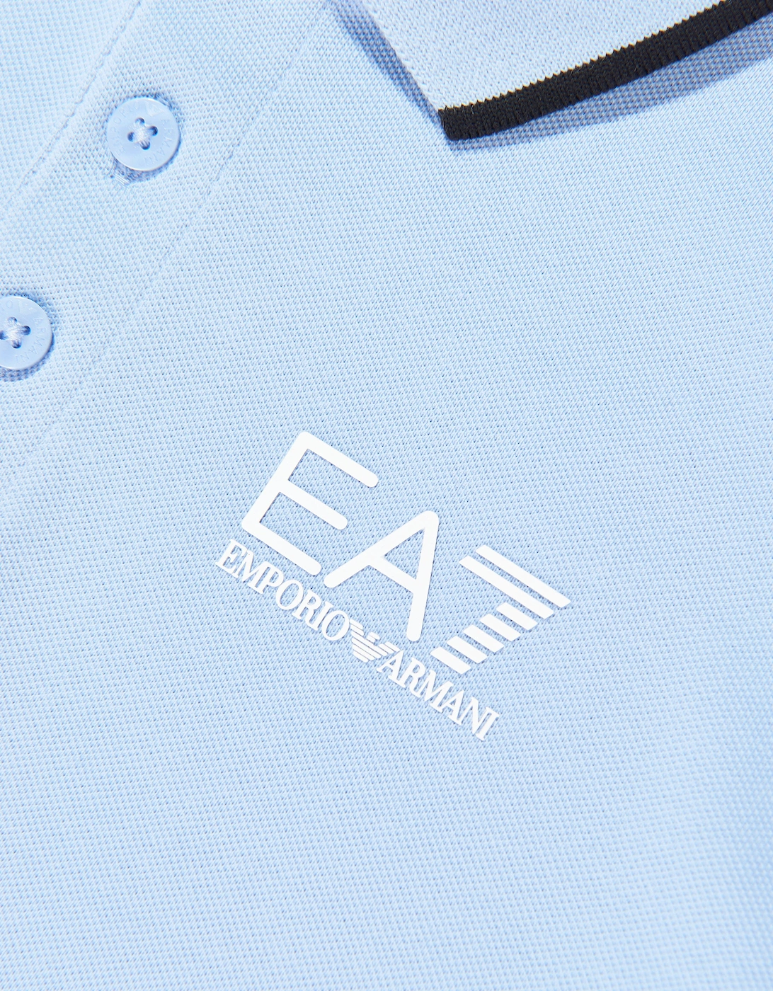 Emporio Armani Boys Train Core ID Polo Shirt in Blue