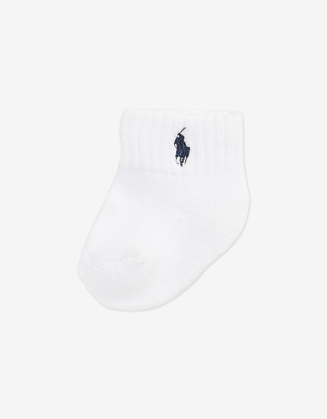 Baby Boys 6 Pack Cotton Classic Socks Set in White