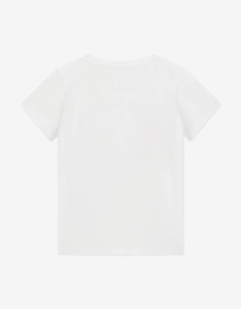 Girls Strawberry Logo T-Shirt in White