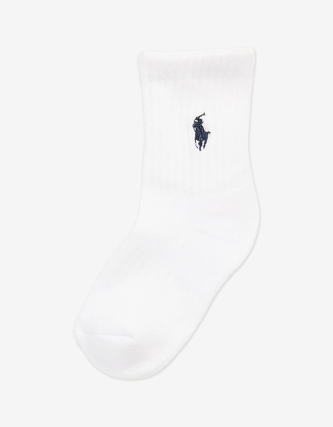 Boys 6 Pack Performance Socks Set in White