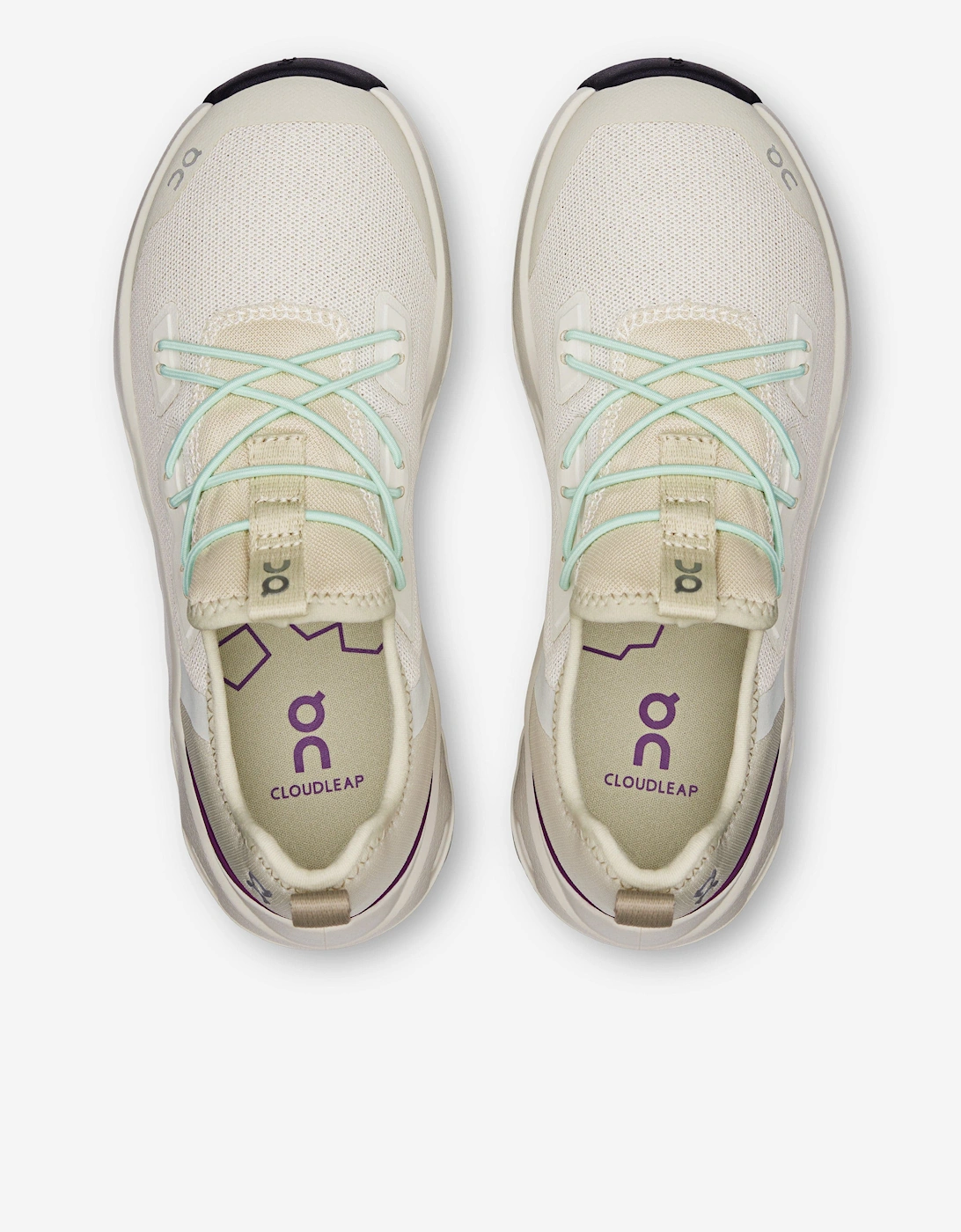 Running Kids Cloudleap Trainers in Beige