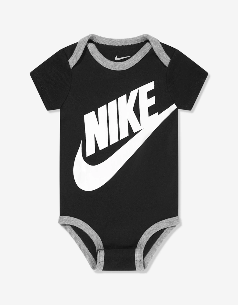 Baby Boys Futura Logo Bodysuit Set in Black