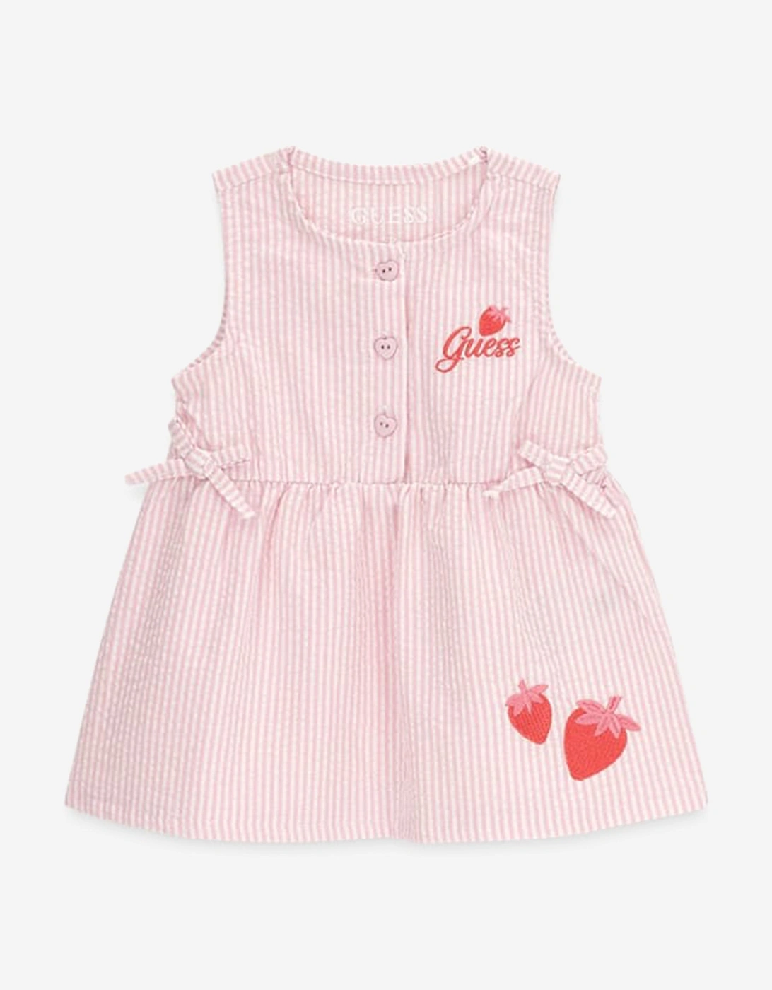 Baby Girls Striped Dress Set in Pink