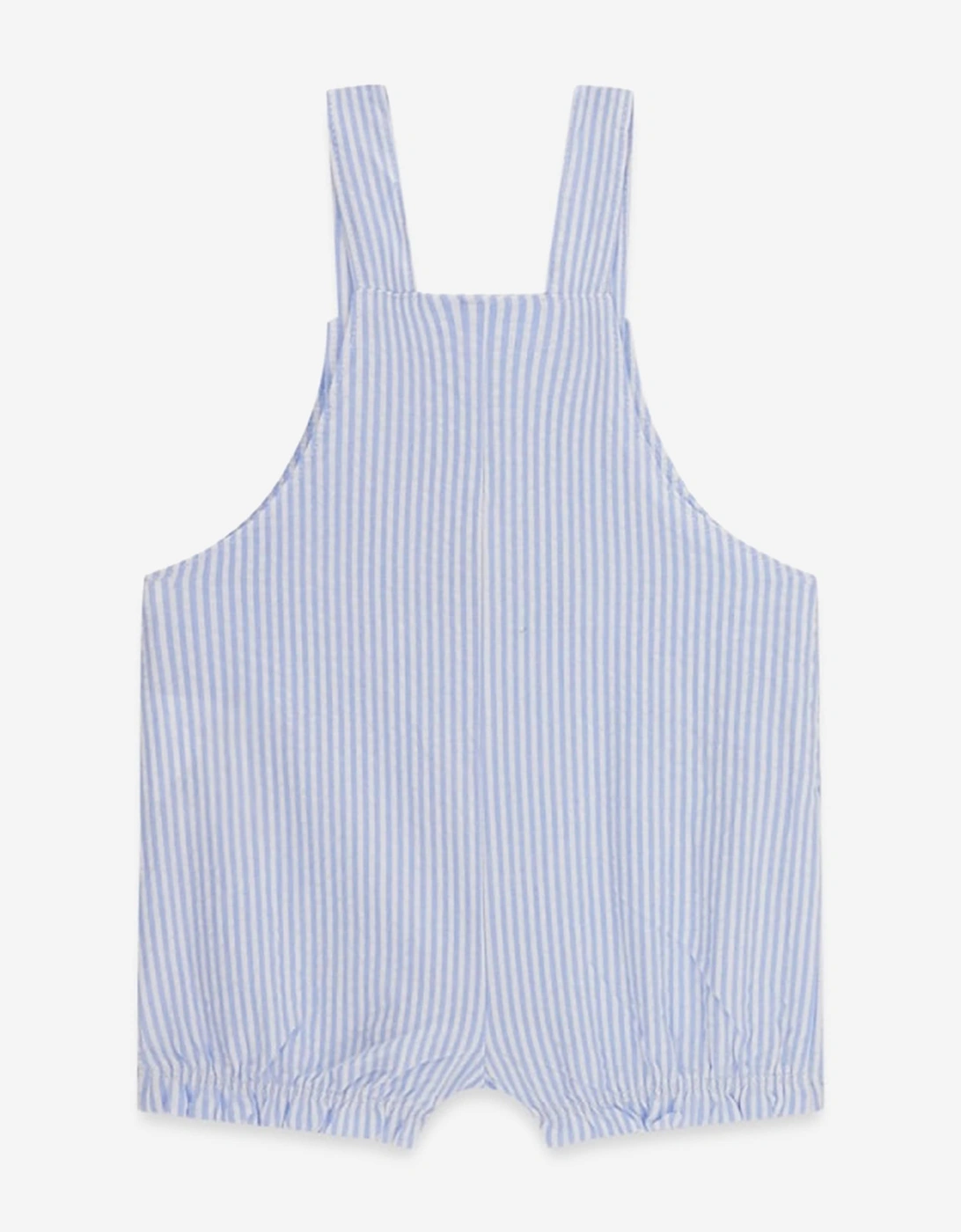 Baby Boys Bodysuit and Seersucker Romper in Navy