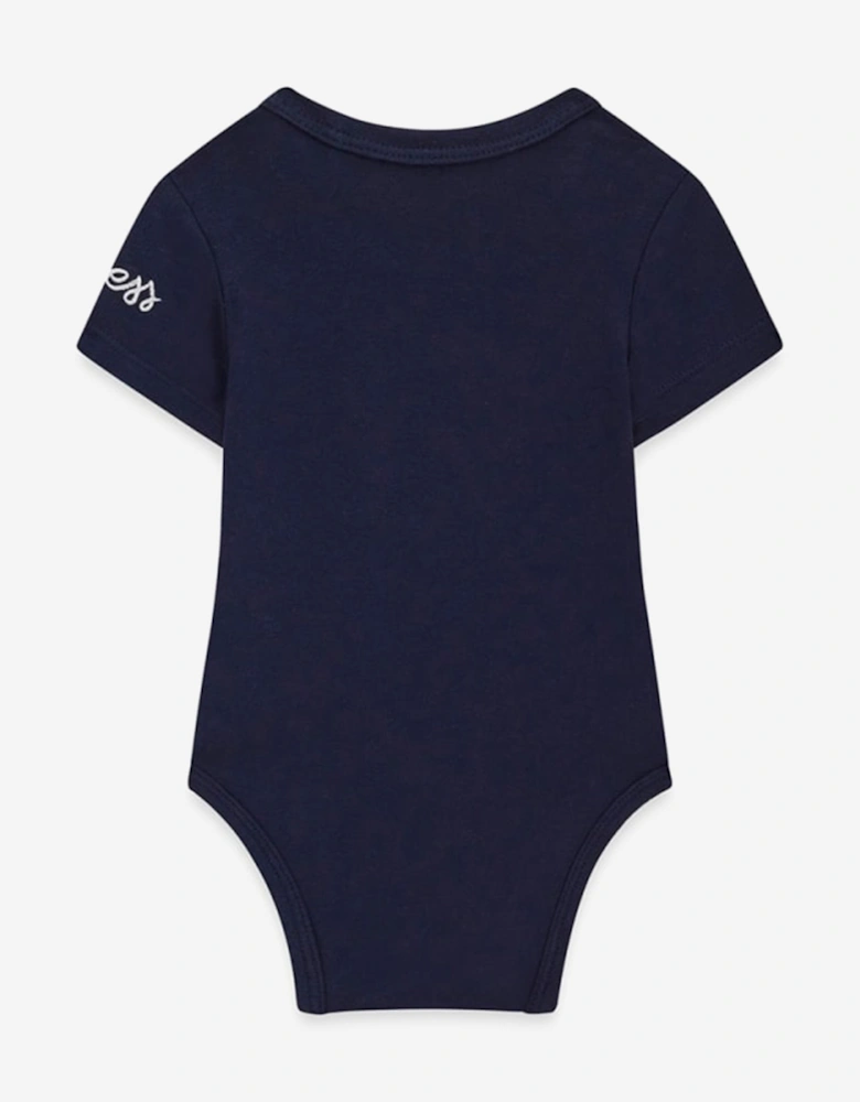 Baby Boys Bodysuit and Seersucker Romper in Navy
