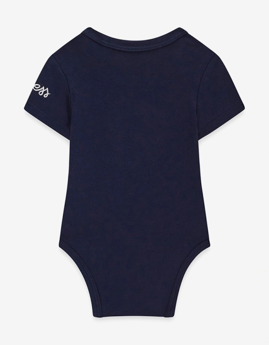Baby Boys Bodysuit and Seersucker Romper in Navy