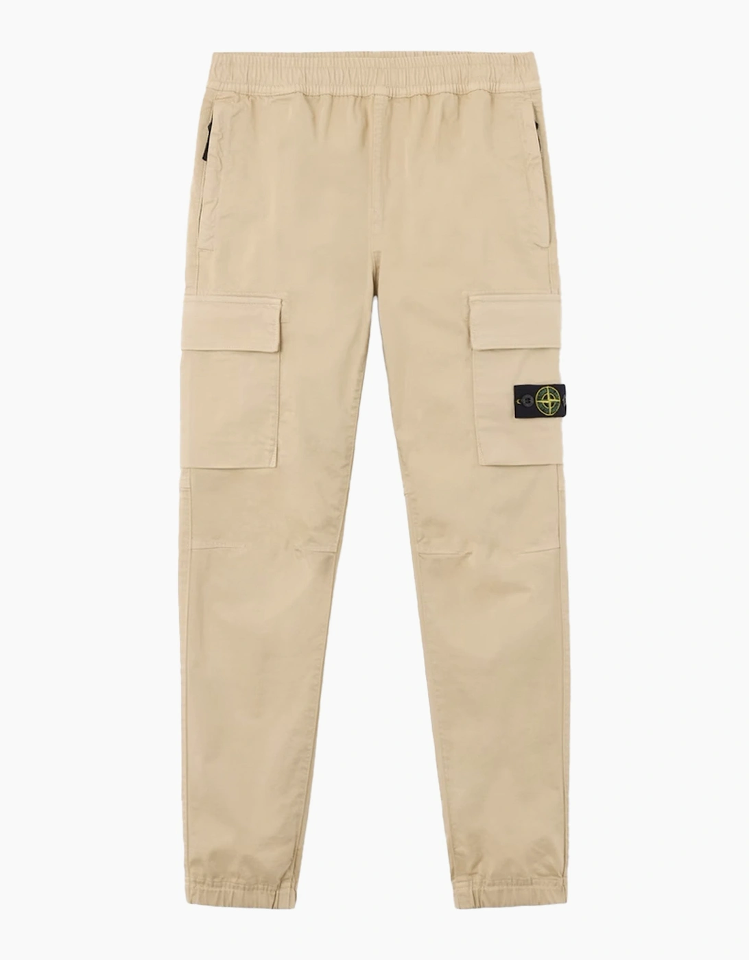 Stone Island Stone Island Boy's Kids Cotton Cargo Trousers Beige - Cream