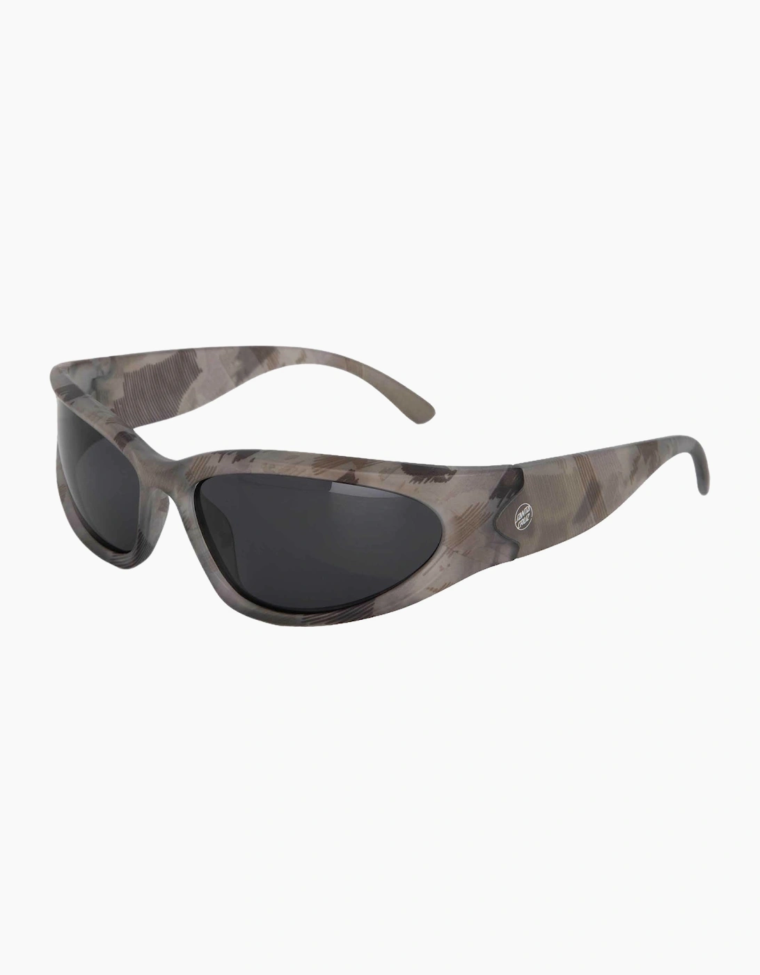 Santa Cruz Men's Woodcut Camo Black Opus Dot Wrap Sunglasses - Size: One Size