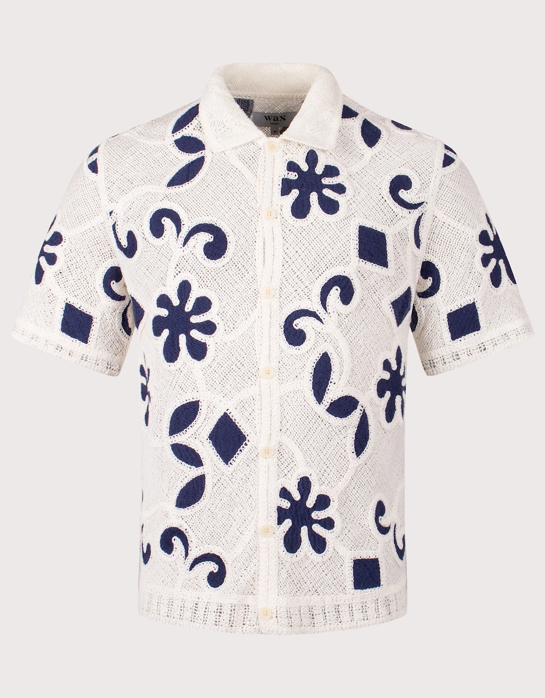 Porto Doodle Crochet Polo Shirt, 4 of 3