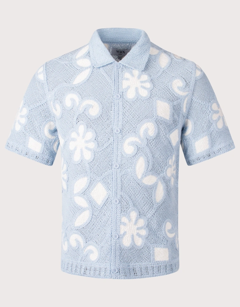 Porto Doodle Crochet Polo Shirt