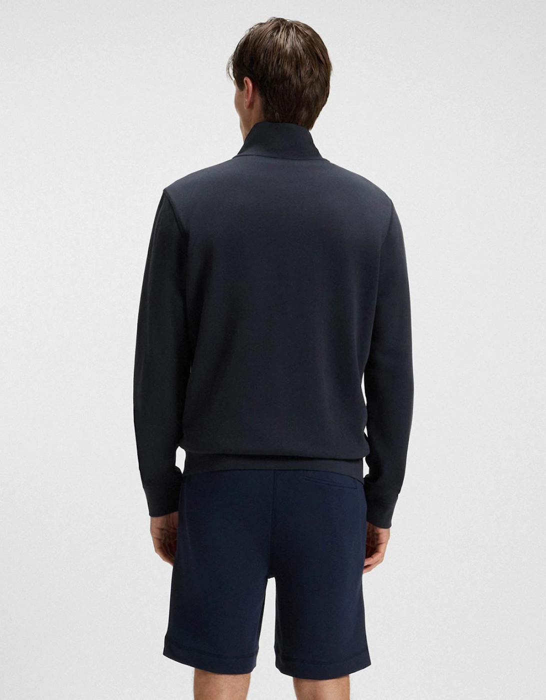 BOSS Orange Zestart Mens Full Zip Sweatshirt - Dark Blue 404