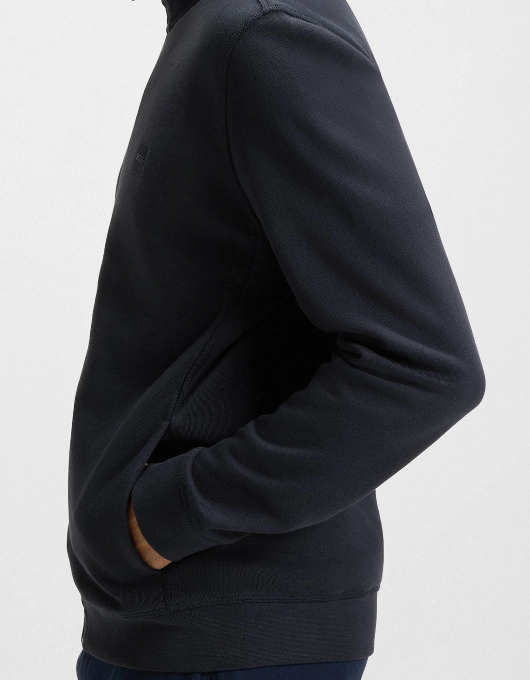 BOSS Orange Zestart Mens Full Zip Sweatshirt - Dark Blue 404