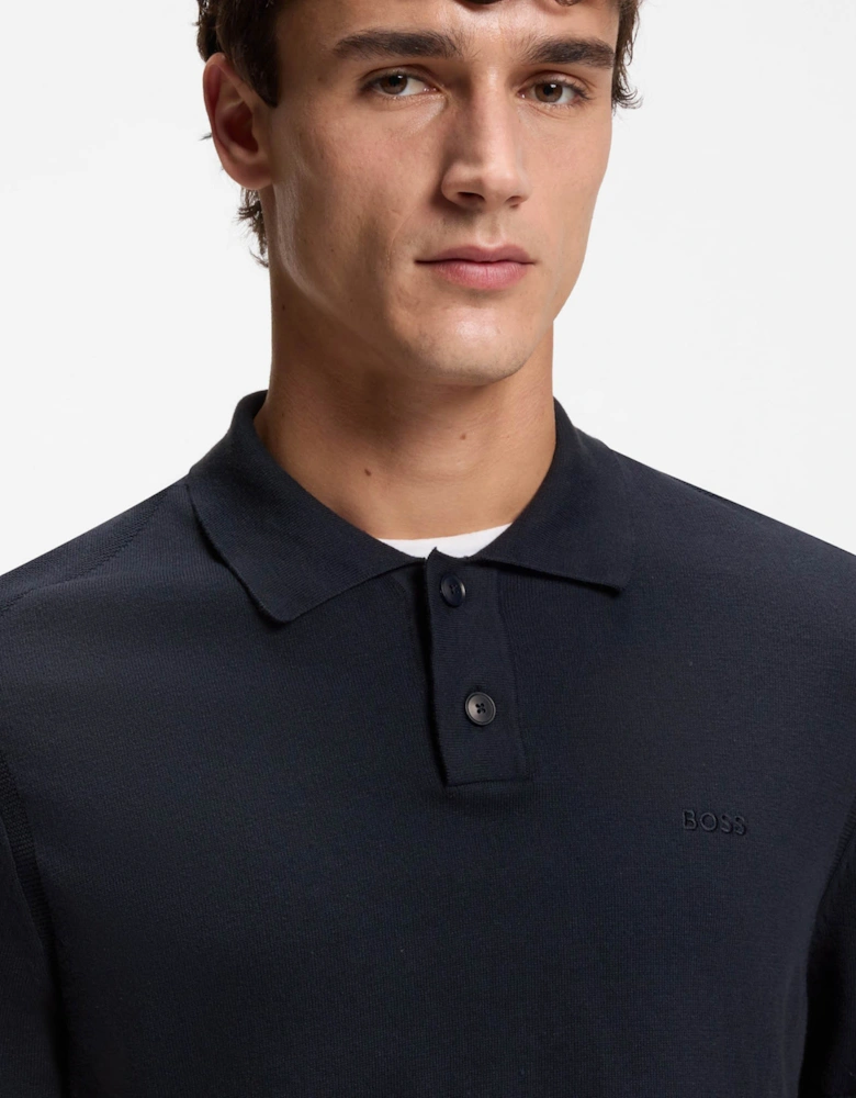 BOSS Orange Asac_P Mens Short Sleeve Polo Shirt - Dark Blue 404