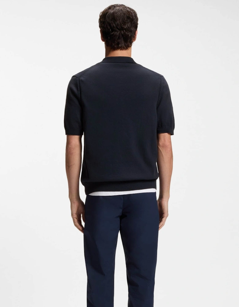 BOSS Orange Asac_P Mens Short Sleeve Polo Shirt - Dark Blue 404