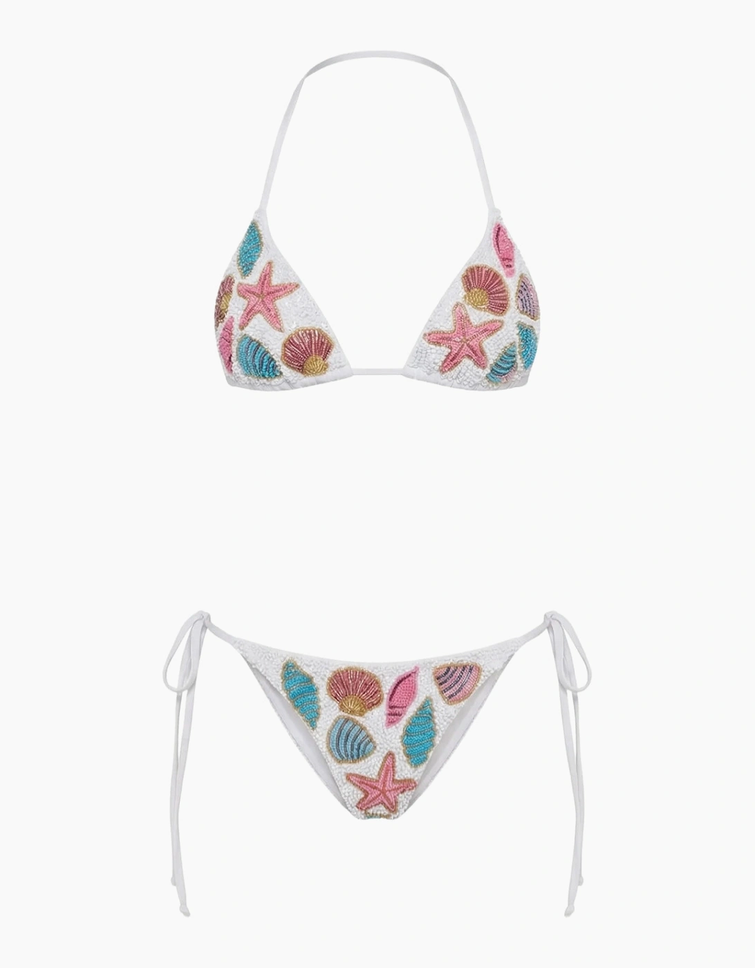 Zaria Bikini Top White