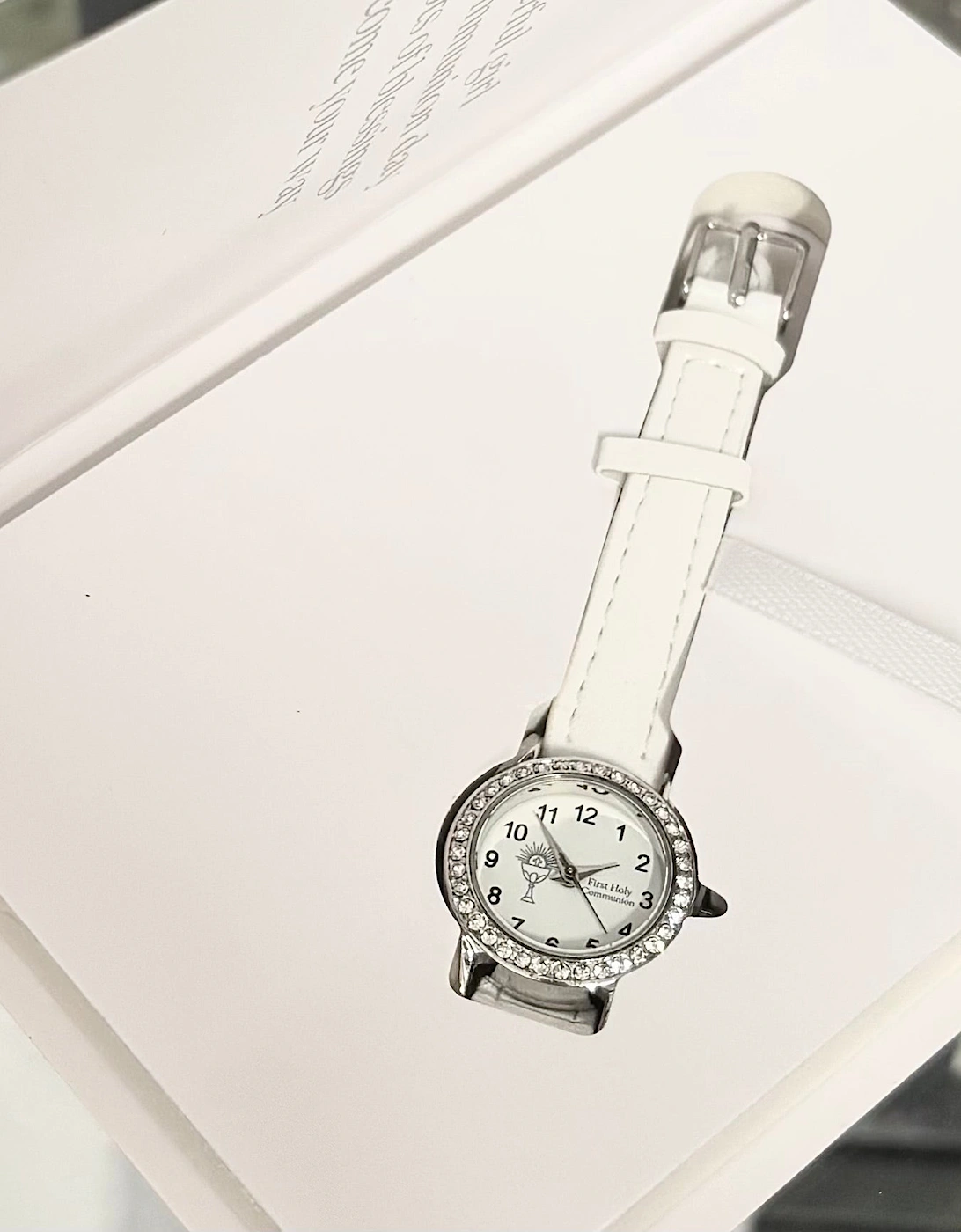 Girls White Holy Communion Keepsake Watch