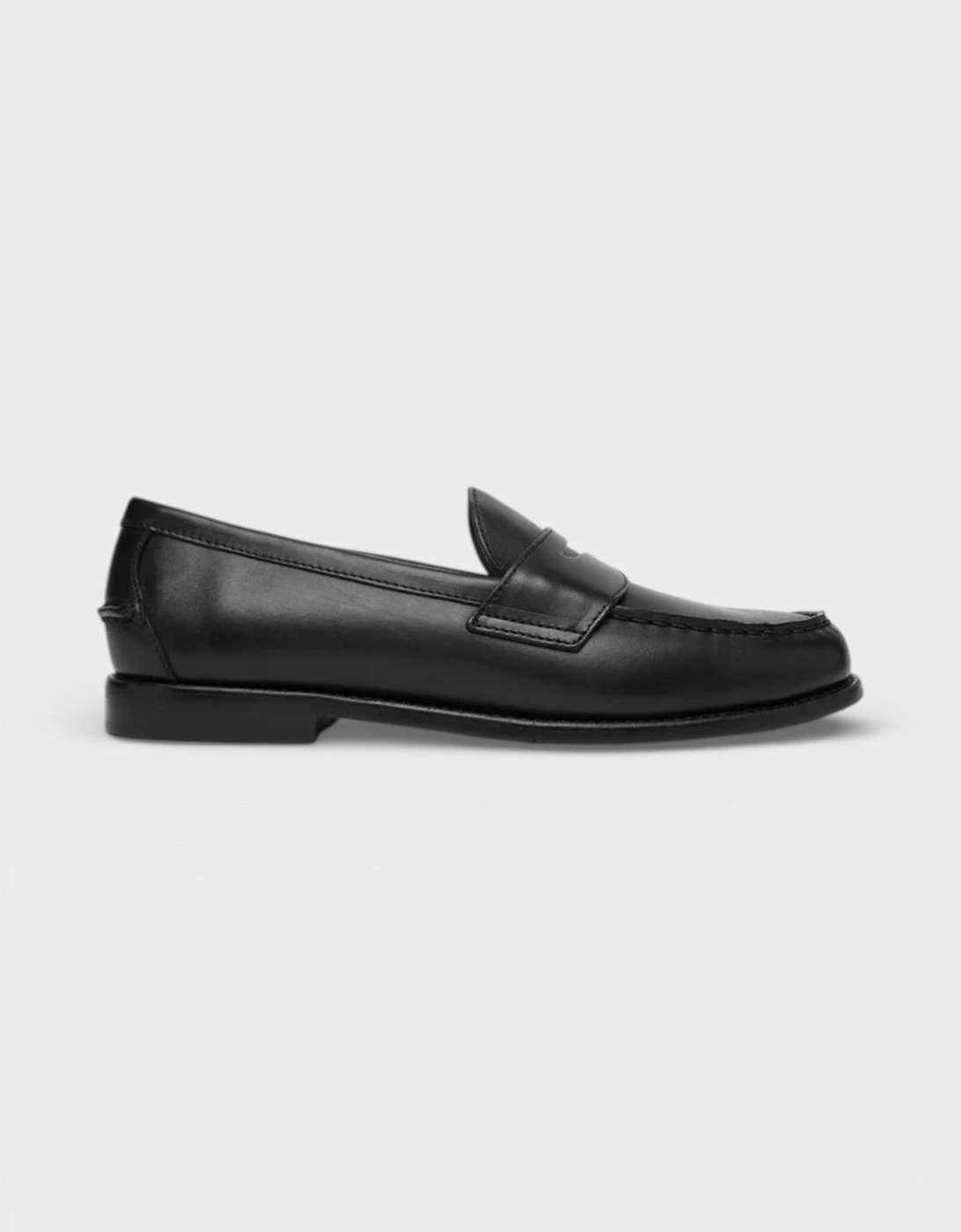 Alston Penny Leather Loafers Black, 7 of 6