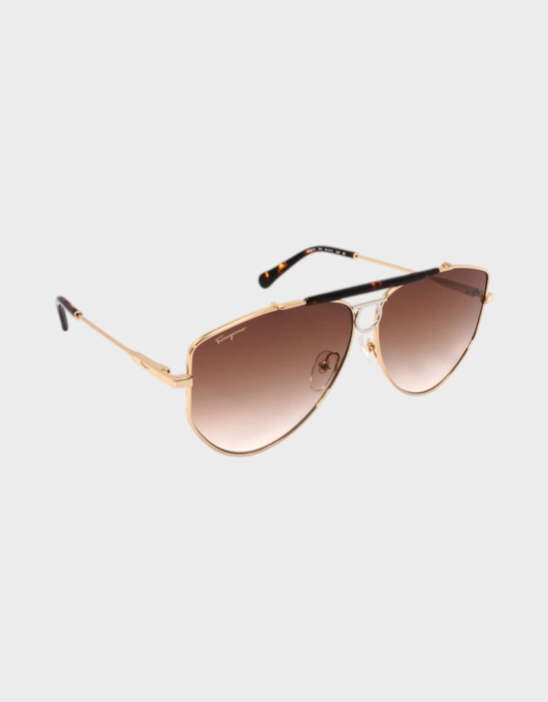 Brown Gradient Pilot Sunglasses, 5 of 4