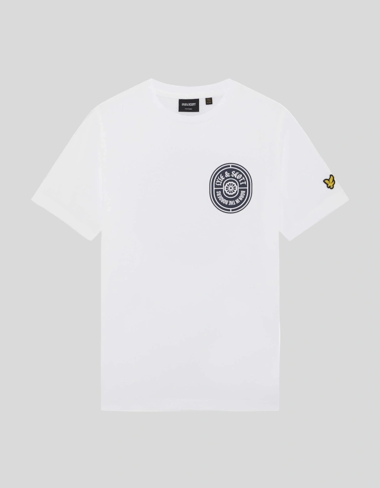 Graphic Badge Cotton T-Shirt